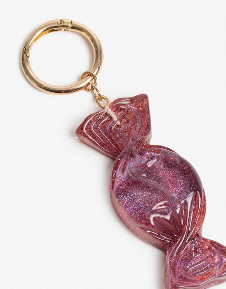 Llavero Acrilico Llavero Y Bag Charm Caramelo - Combinacion Bicolor