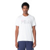 Fila Remera Regular Letter Outline Blanco/marino/rojo Hombre Blanco-marino