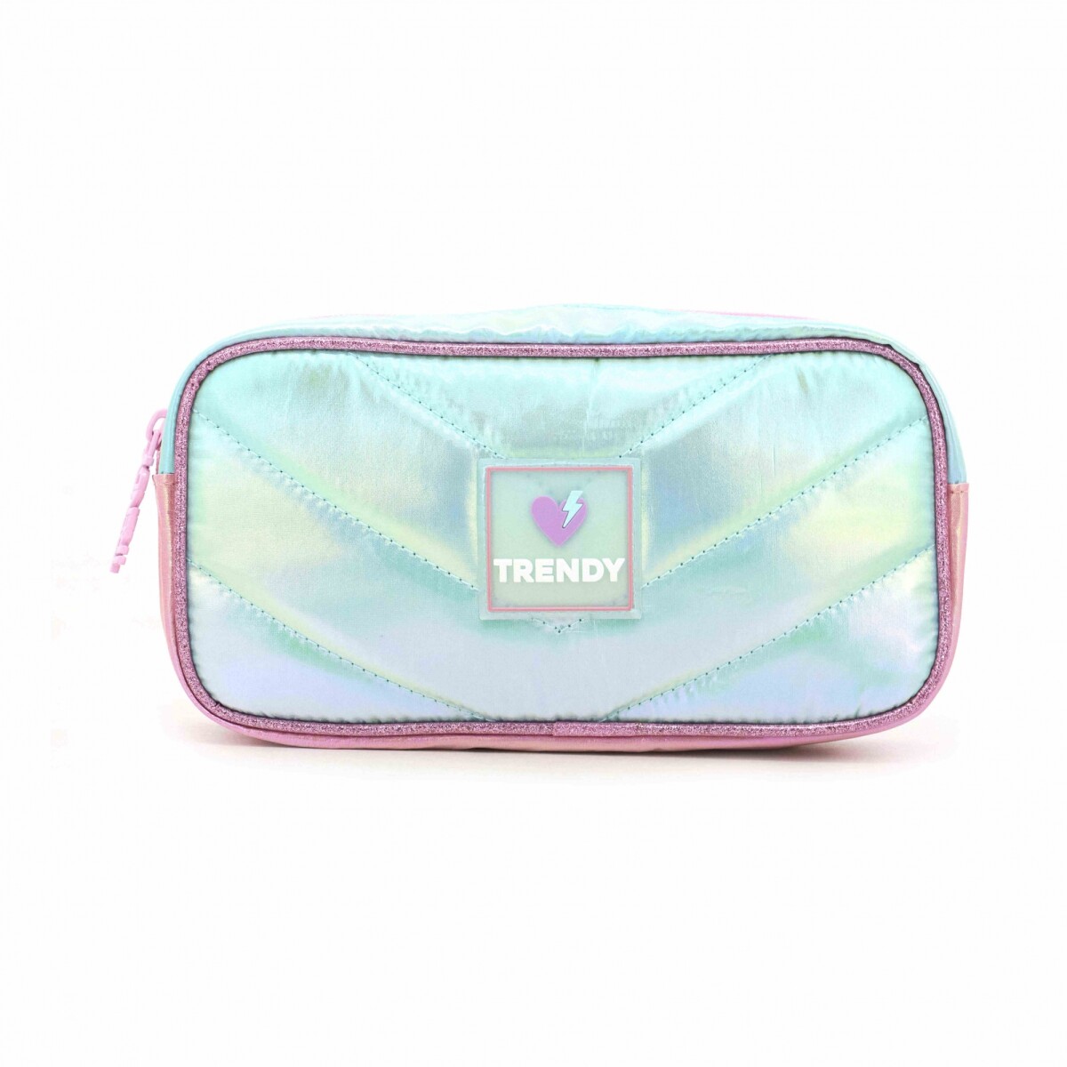 Cartuchera tornasolada - Celeste 