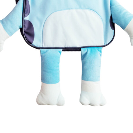 Lonchera Mochila Infantil Bluey Felpa Suave Escolar Azul