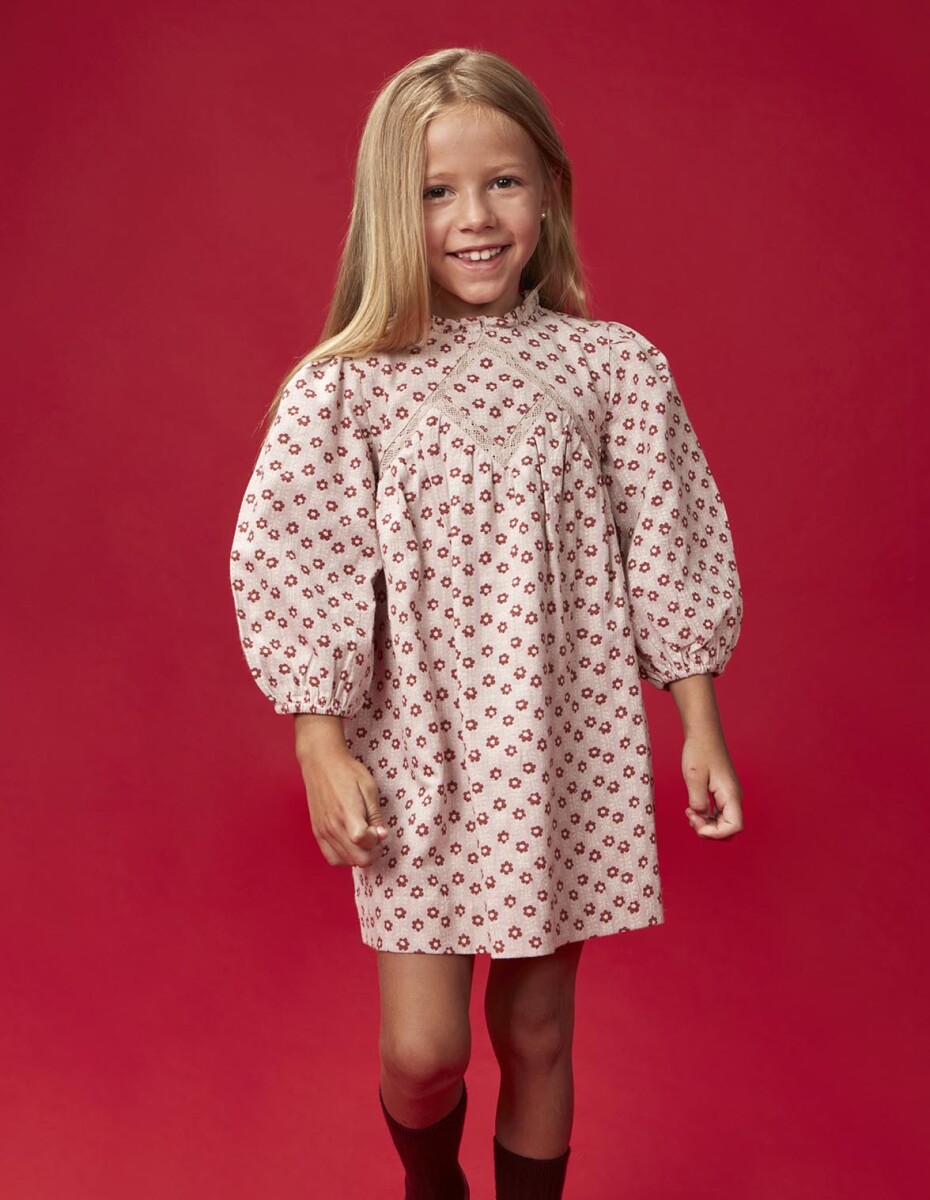 Vestido Flores - Lavanda 