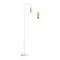 Lámpara De Pie Moderna Nordica Metal Retro 1.5 Metros Blanco