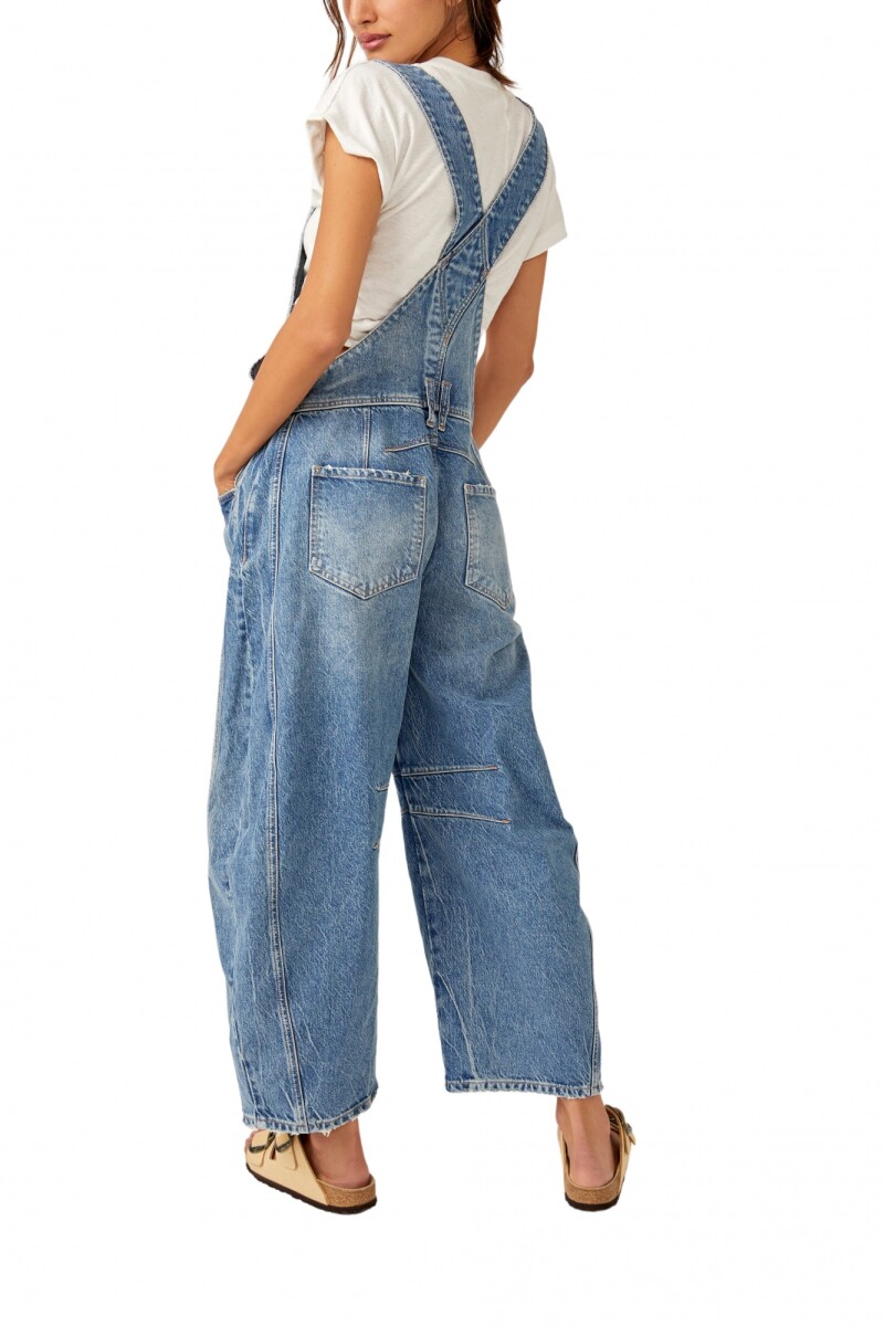 JARDINERO DENIM GOOD LUCK Azul