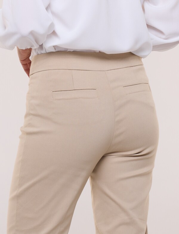 Pantalón Slim Pull On BEIGE