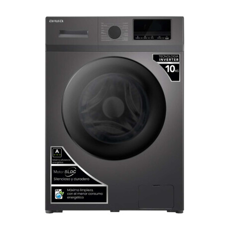 Lavarropas Automático Carga Frontal AIWA 10KG Inverter Gris | AWLT10G