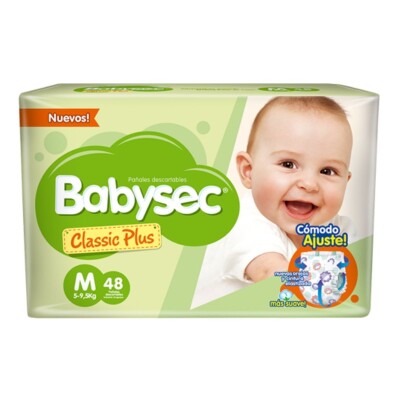 Pañales Babysec Classic Plus M X48 Pañales Babysec Classic Plus M X48