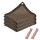 Toldo Malla Sombra Reforzada Exterior 3x4 Metros Marron