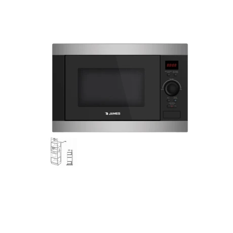 Microondas de Empotrar Negro James J-28 Me 0028 001