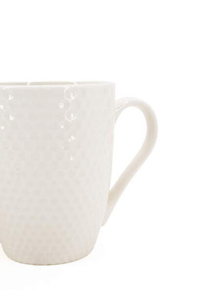 TAZA BLANCA PANAL SET X 2 BLANCO