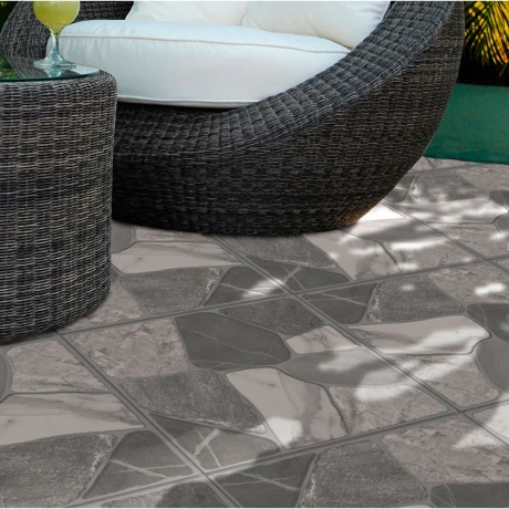 Ceramica STONE GRANILLA 45x45 Antideslizante PISO GAMAS DE GRIS