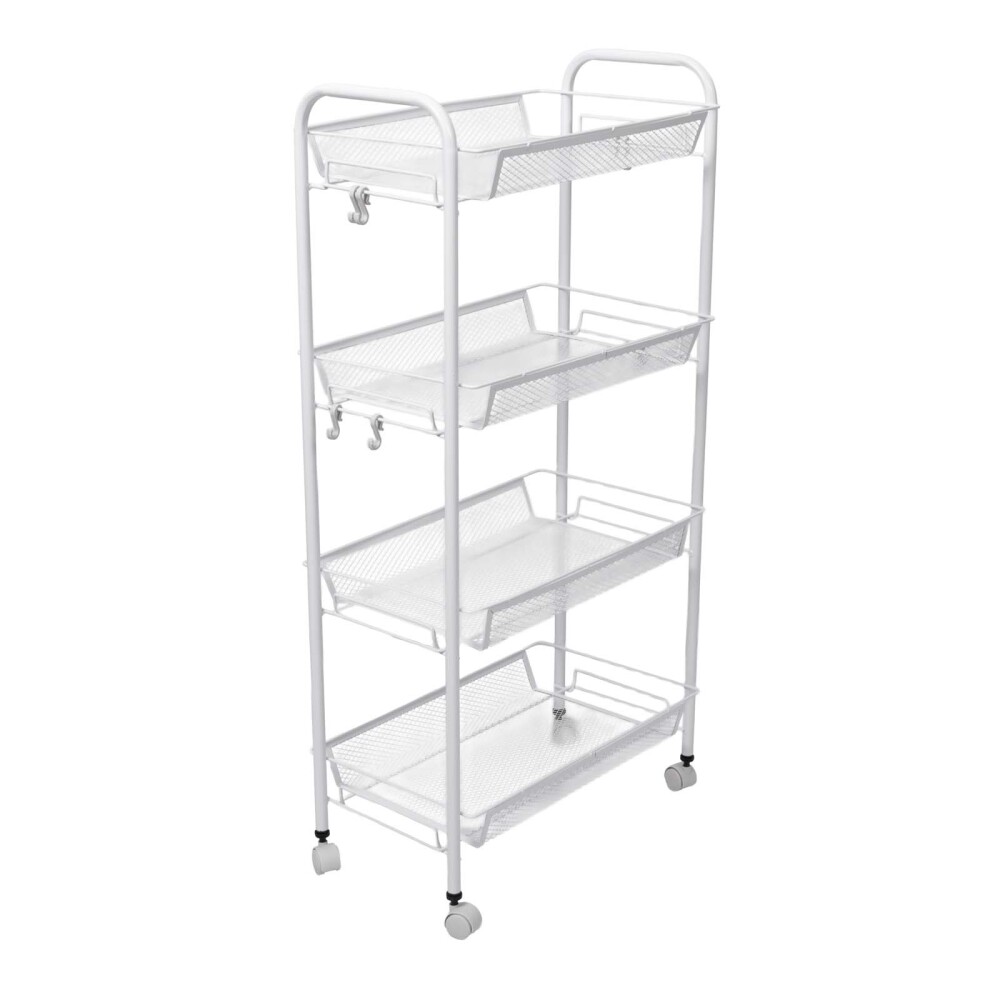 CARRITO MULTIUSO ACERO BLANCO B139