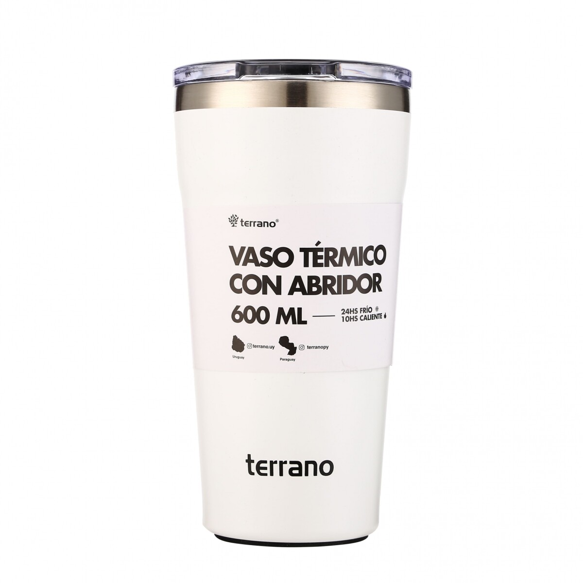 Vaso Acero Inox. 600mL. - Blanco 