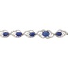 Pulsera Nube-Plata 925-Piedra zirconia y zafiro-PU3001 conpiedra