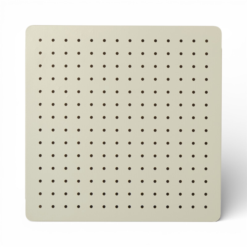 Panel perforado pegboard metálico organizador de pared 40x40 cm – Multiuso para el hogar Blanco