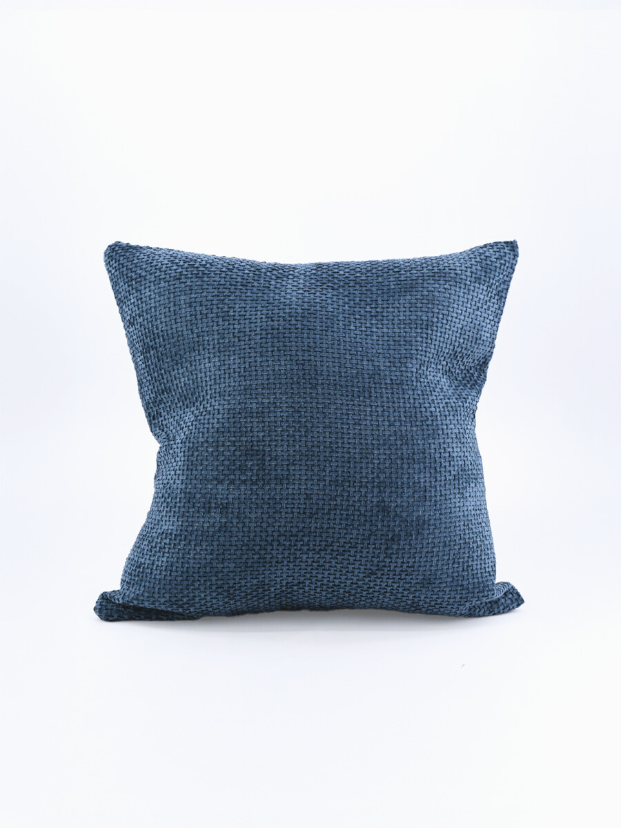 FUNDA ALMOHADON TRENZADO - AZUL 