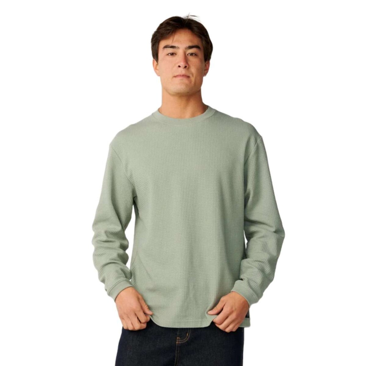 Remera Rip Curl Premium Surf Waffle - Verde 