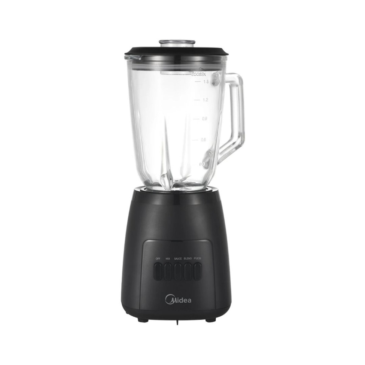 Licuadora de Vidrio Negra 1,5L - Modelo MJ-BL6014W - Midea 