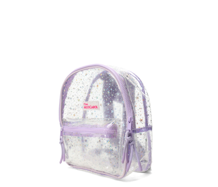 Mochila MINI Miss Carol Tuno De Pvc Y Brillos Lila