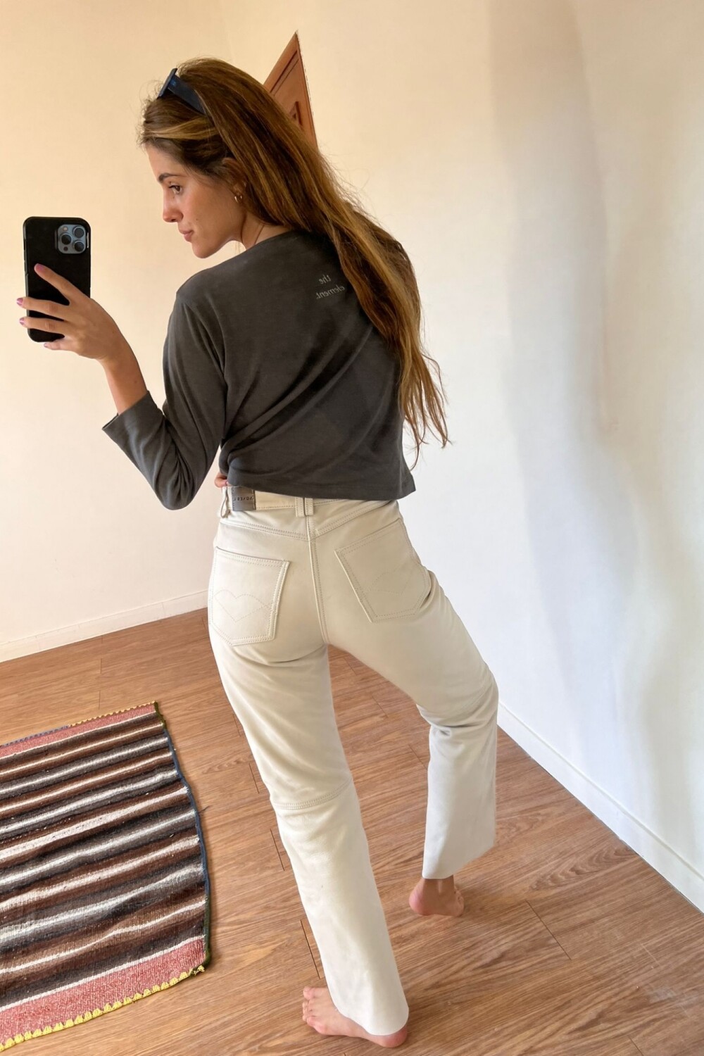 Leather Jeans Crawford Hielo