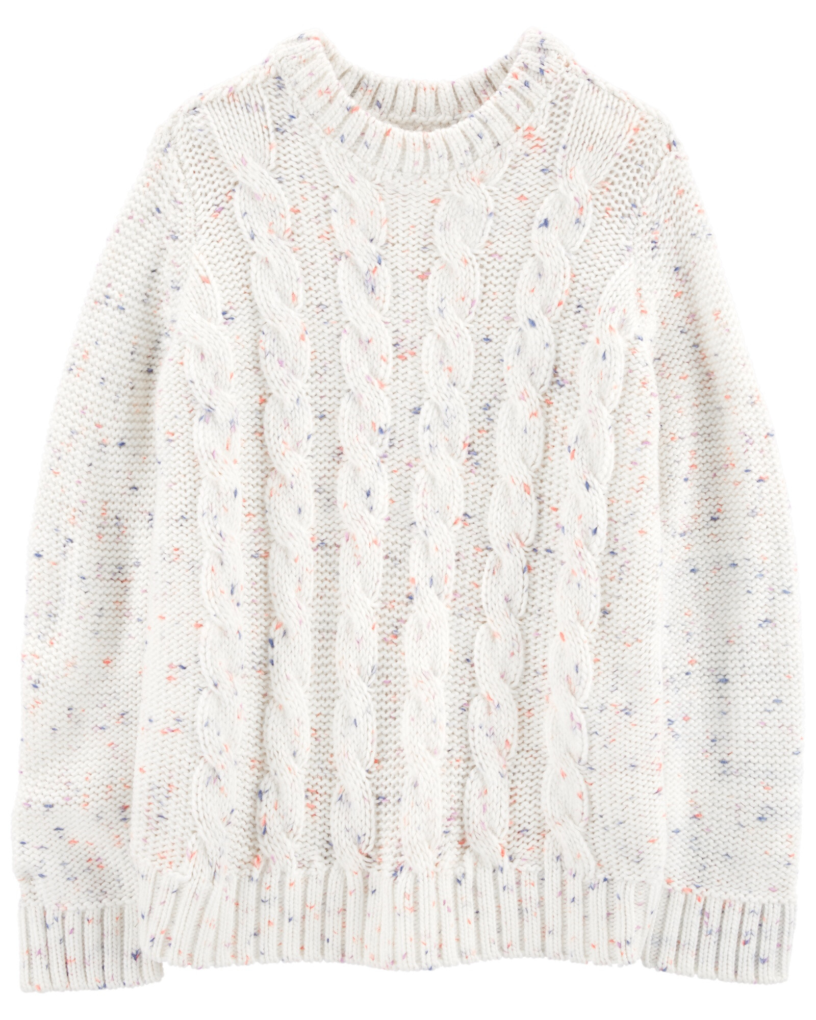 Buzo de punto trenzado con pintitas Sin color