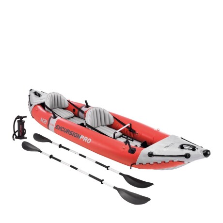 INTEX KAYAK PROFESIONAL DE PESCA DOBLE EXCURSION SERIE PRO + REMOS + INFLADOR Intex Kayak Profesional De Pesca Doble Excursion Serie Pro + Remos + Inflador