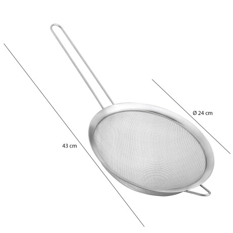 Colador Escurridor Tamizador 24cm Acero Inoxidable Paramount Plateado
