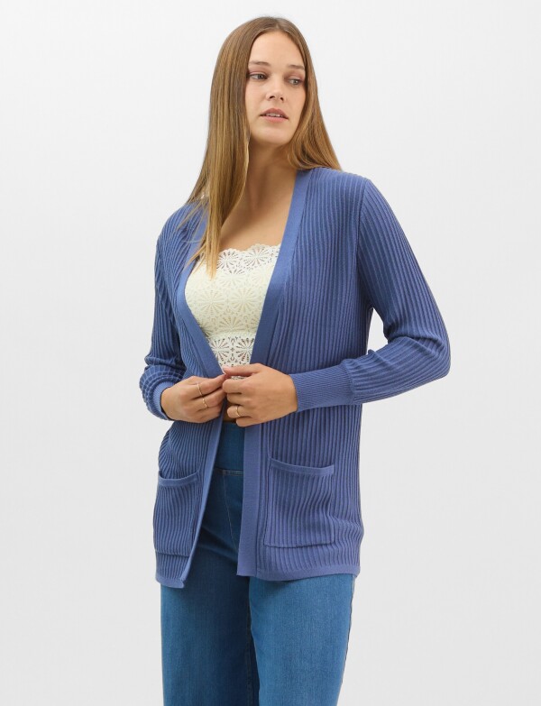 Cardigan Abierto AZUL