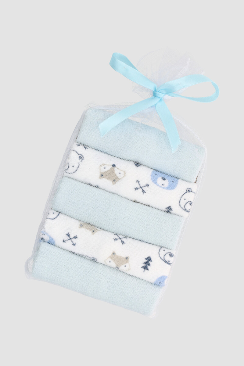 Set 5 babitas<br /> varon - Celeste 