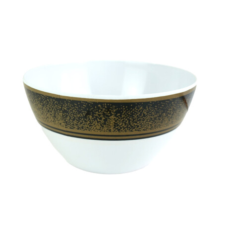 BOWL MELAMINA ENSALADA LINEA DORADA 21.9X11.5CM 250G BOWL MELAMINA ENSALADA LINEA DORADA 21.9X11.5CM 250G