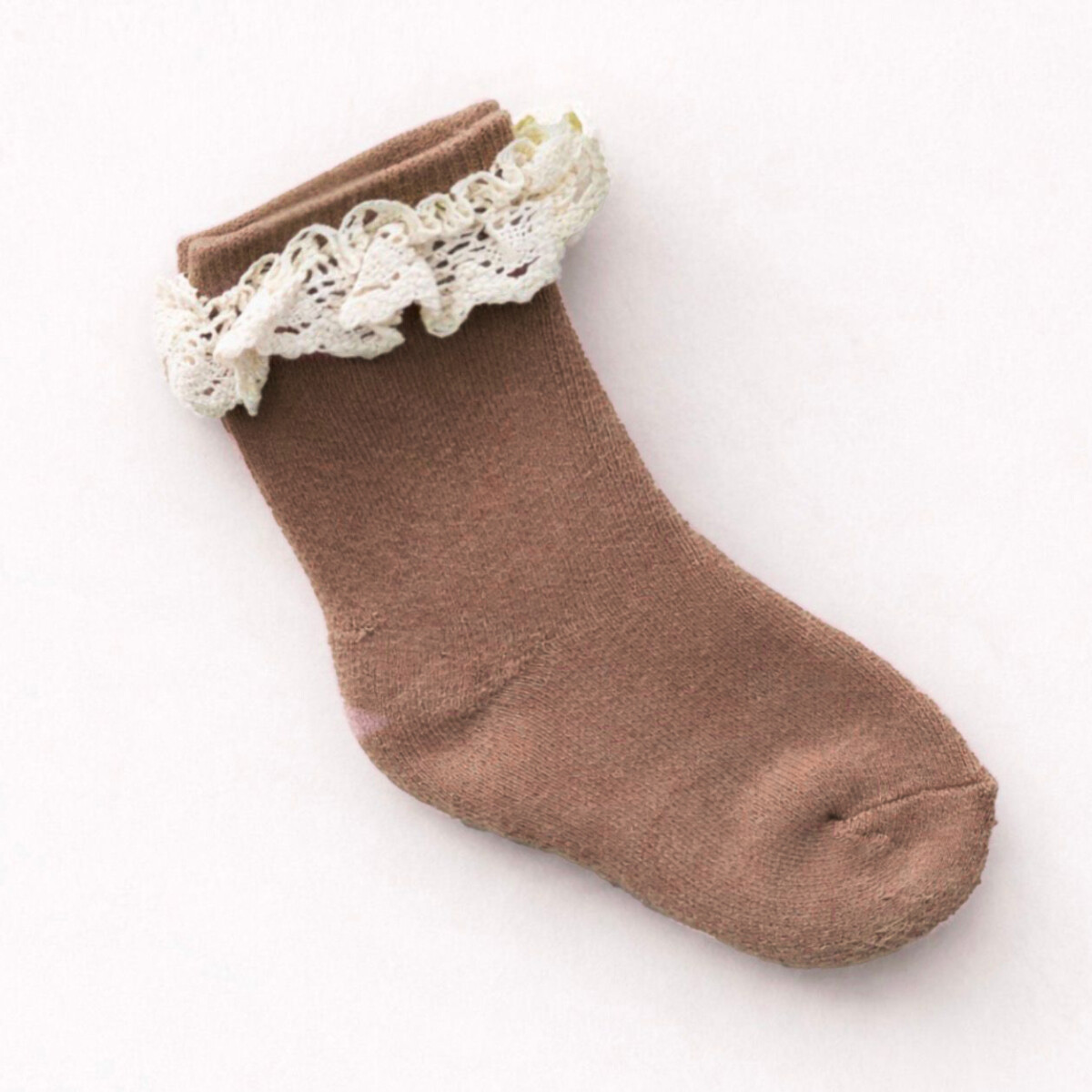 Medias Cortas Puntilla Térmicas - Visón 