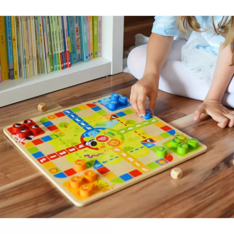 Juego 2 en 1: serpientes y escaleras Juego 2 En 1: Serpientes Y Escaleras