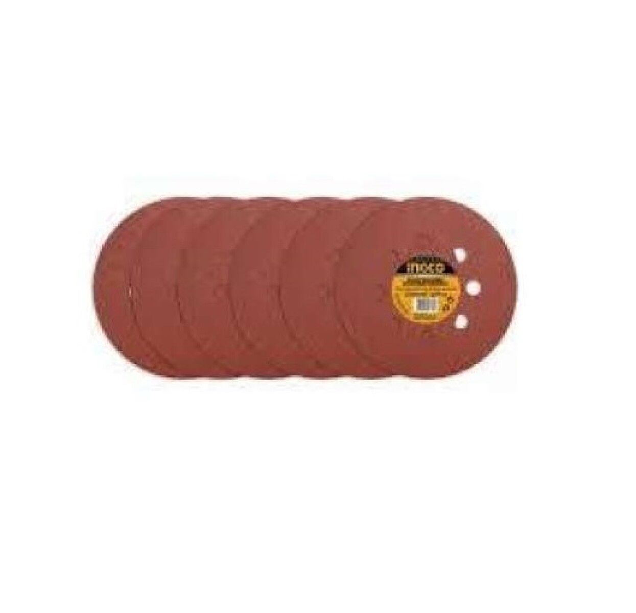 SET 6 LIJAS DISCO VELCRO Ø 225MM LIJADORA DE YESO INGCO GRANO 