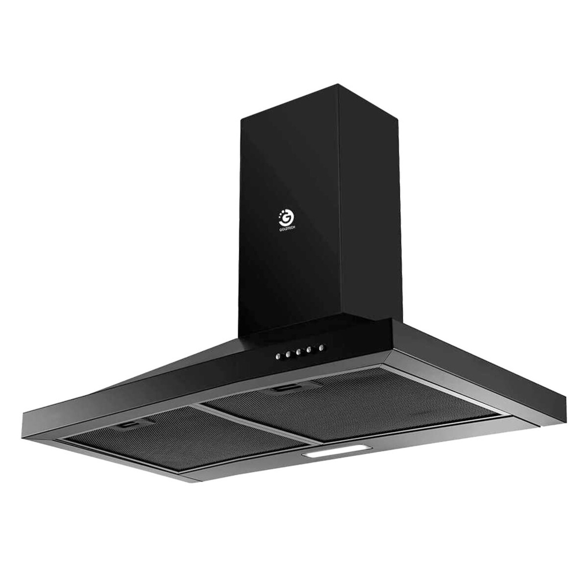 Campana De Cocina Extractor Goldtech 60cm Inoxidable Luz - Variante Color Negro 