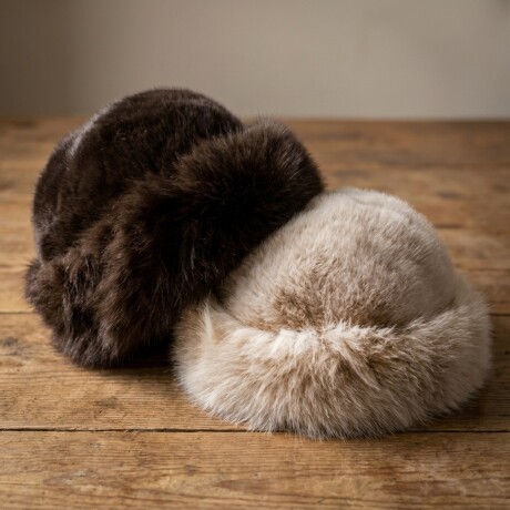 Gorro de Piel Sintética Estilo Cosaco Infantil Marrón