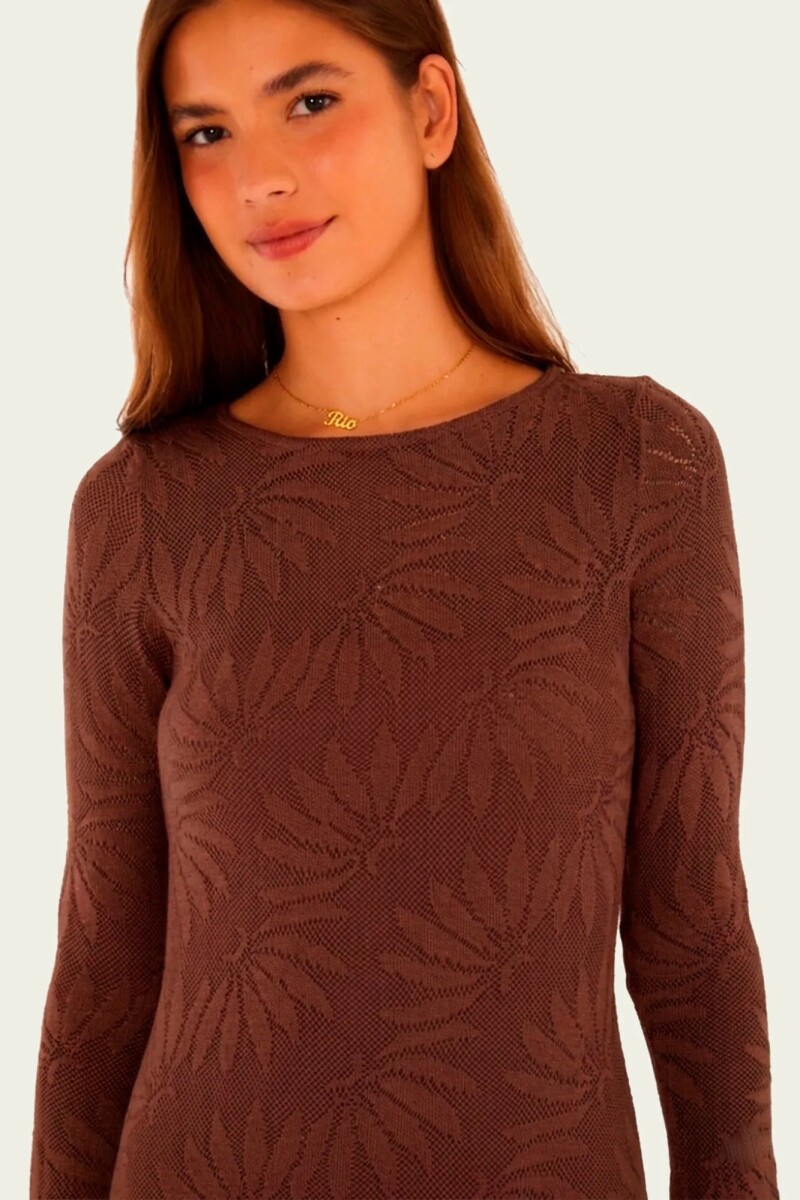 VESTIDO LARGO Terracota