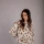 Buzo Print blanco con beige