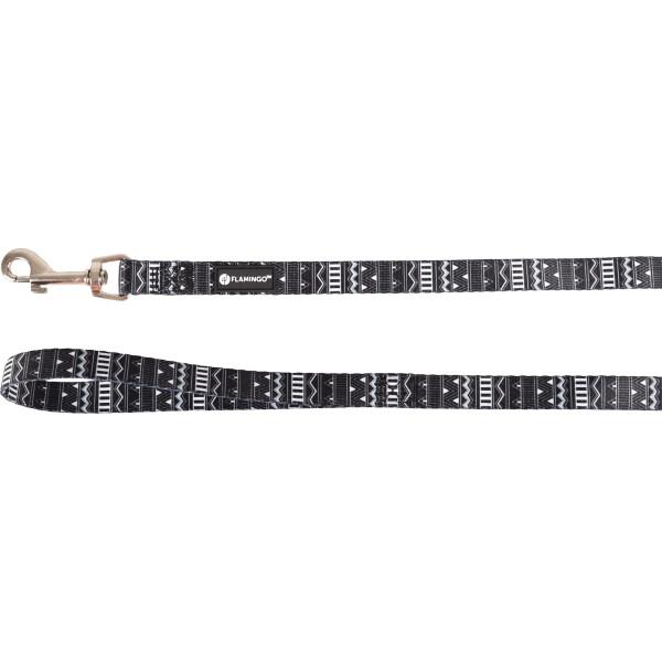 CORREA PARA PERROS FLAMINGO SADIE NEGRO 1,2M 15MM CORREA PARA PERROS FLAMINGO SADIE NEGRO 1,2M 15MM