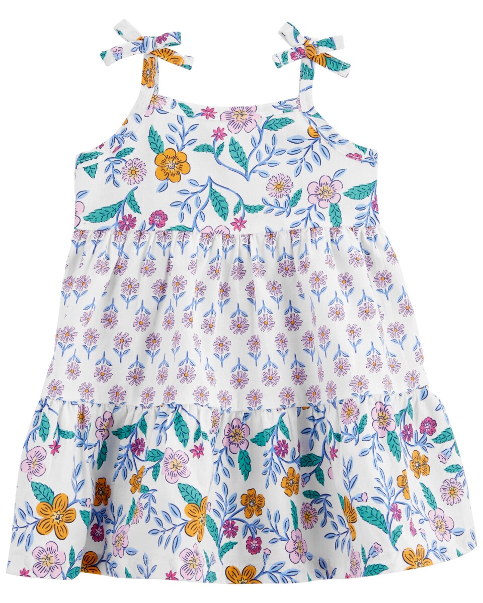 Vestido Floral de Algodón 