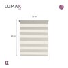 Cortina Roller Zebra Simple Lumax 1.2 X 1.6m Gran Calidad Beige