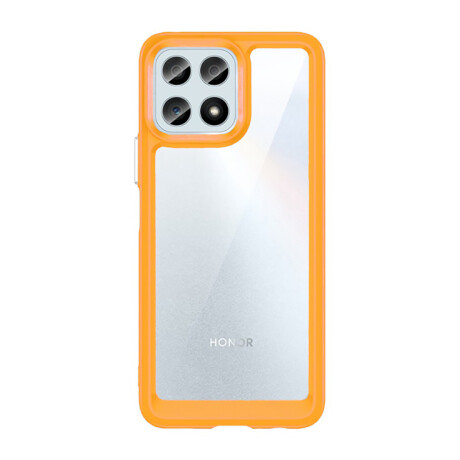 Case Transparente con Borde de Color Honor X6 Orange