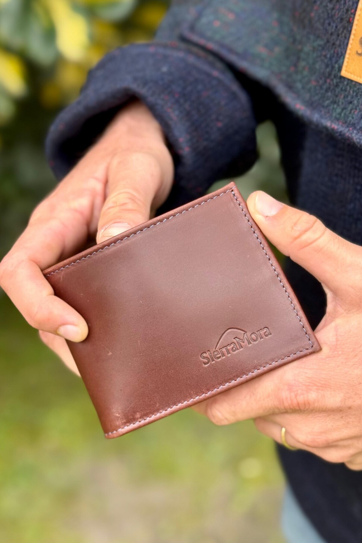 Billetera Men Chocolate / Azul