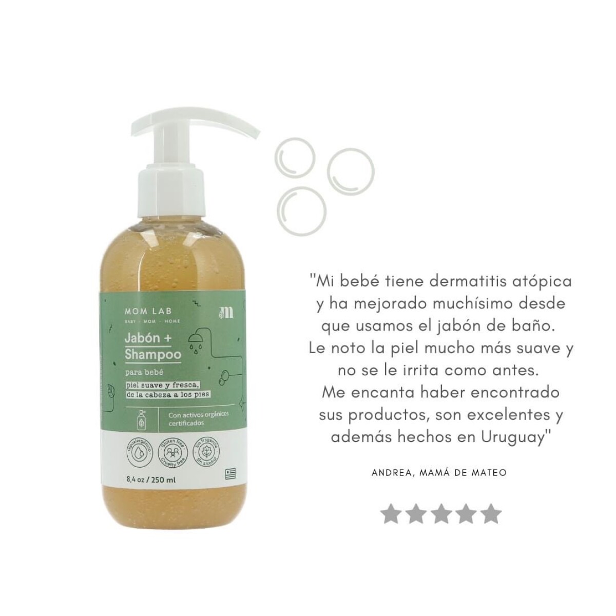 Jabón y shampoo para bebés 