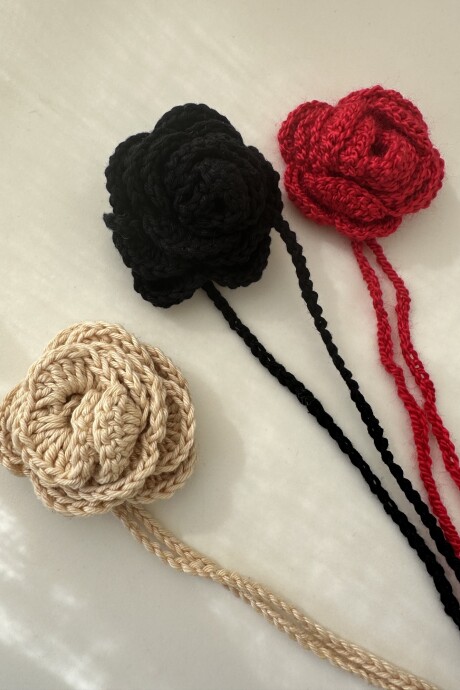 CHOKER TEJIDO FLEUR BLACK