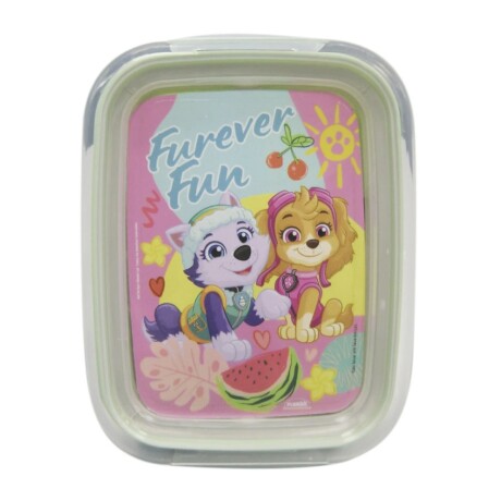 POTE PLASTICO CON DIVISION PAW PATROL VERDE 001