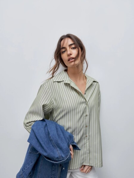 CAMISA D.CASSIN DANAE M.L VERDE