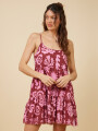 VESTIDO CORTO EDDA RUSTY Berry