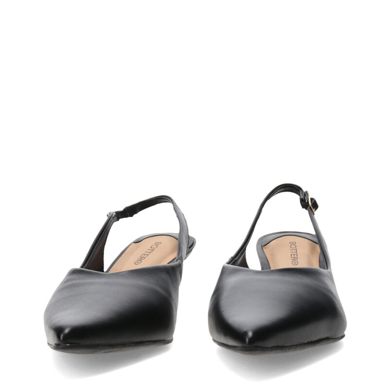 Zapatos de Mujer Bottero En Punta Con Tira Trasera Negro