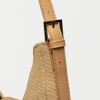 Cartera al hombro Signature en canvas Natural