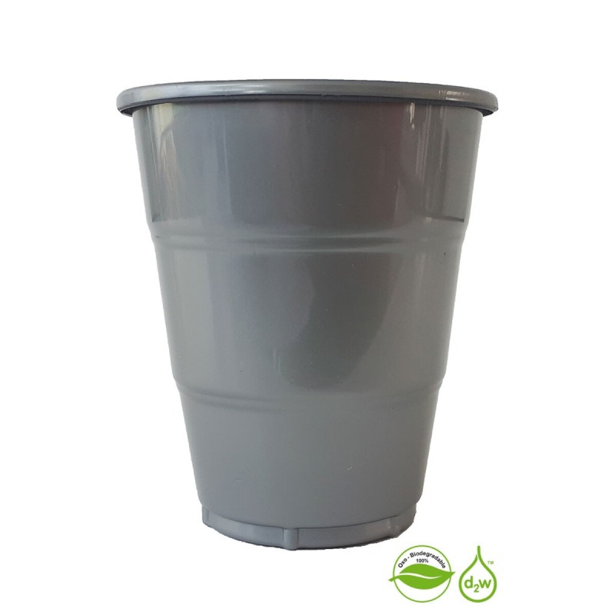 Vaso Biodegradable 210ml x10 - Plateado 