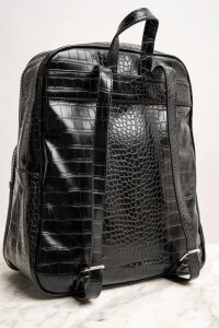 Mochila Maxi Croco Negro